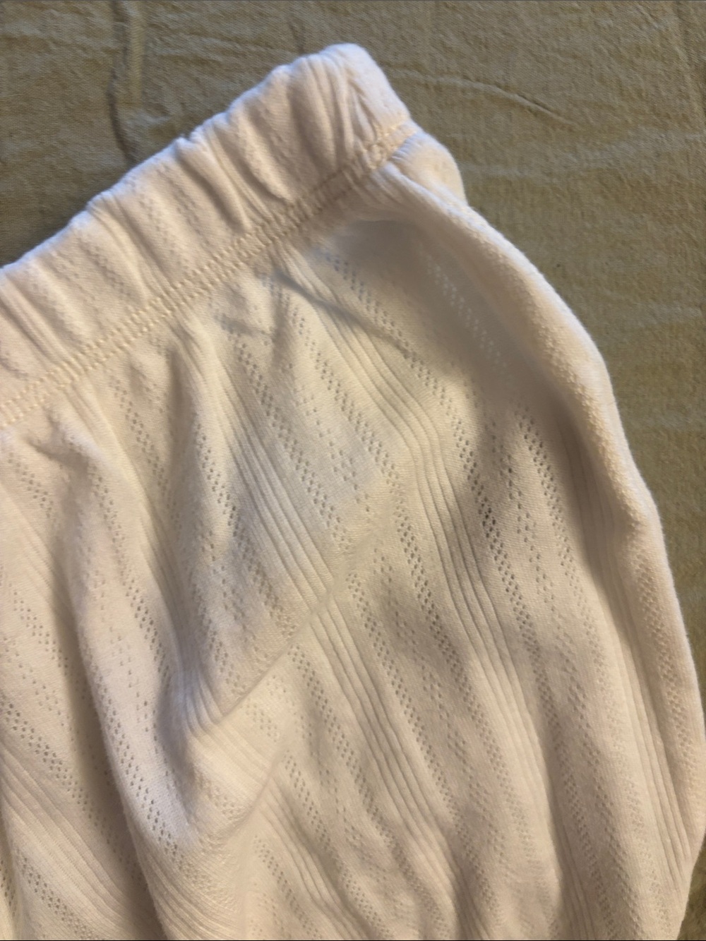 J. Crew White Eyelet Cotton Lightweight Lounge Pants - Picture 5 of 6